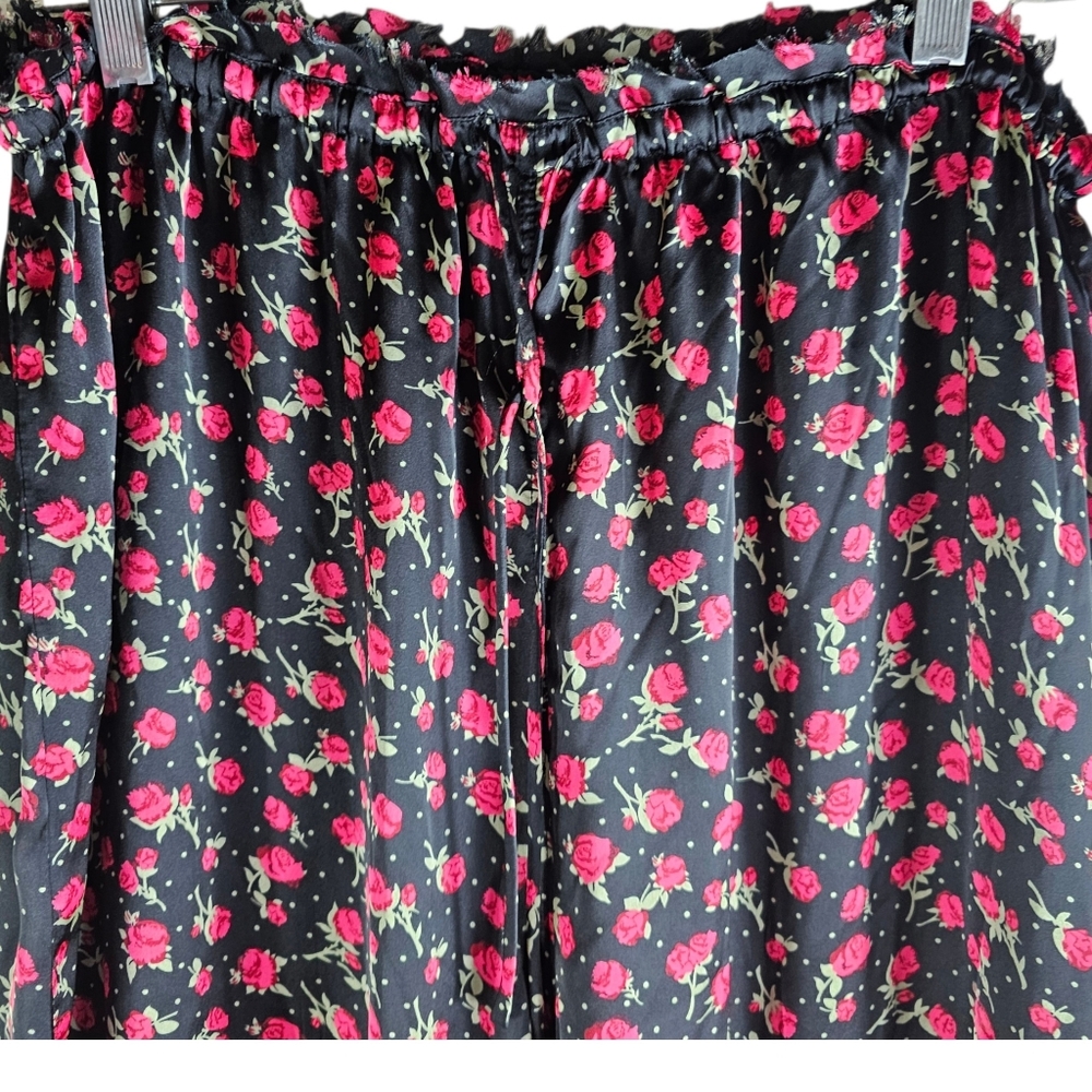 Intimately Free People Wide Leg Floral Sleep Pajama Pants In L NWOT - Picture 7 of 11